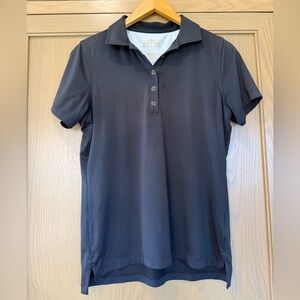 Peter Millar Black and White Performance Polo 50 UPF Wicking / medium